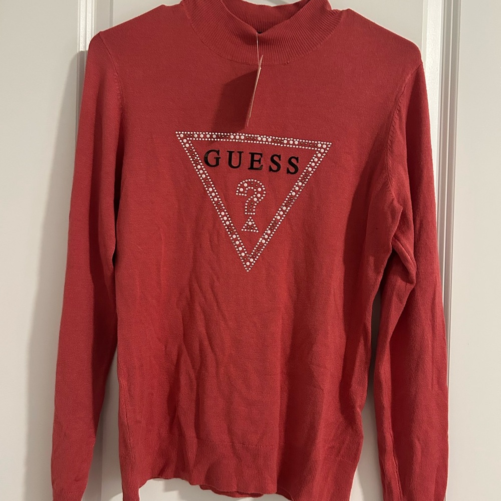 Guess Agata Rose Embellished Sweater